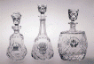 Cut crystal decanters