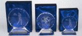Optical crystal plaques