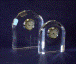 Polished Optical Crystal clock plaques