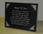 Polished Black Granite Plaque